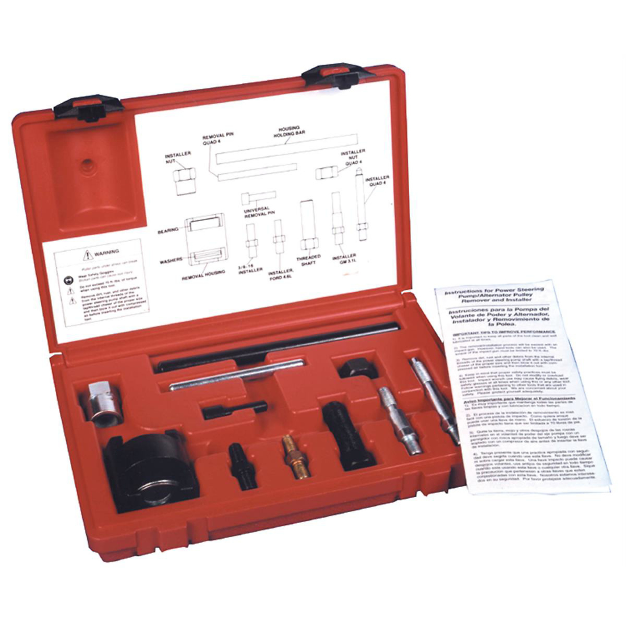 Lang Tools Pulley Puller Kit — Power Steering, For GM and Ford Engines, Model# KAS5238
